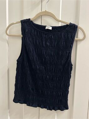 Aritzia Sunday Best Renoir Top - navy - BRAND NEW